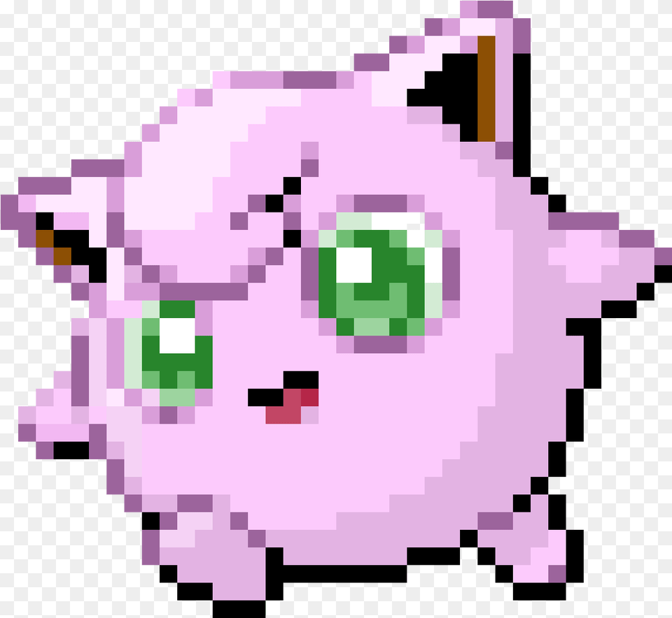 Pixilart Jigglypuff By Lialunroal Jigglypuff Pixel Art, Pinata, Toy, Qr Code Png