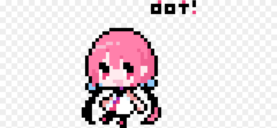 Pixilart Kawaii Girl Dot By Raineconcepcion Dot Free Png Download