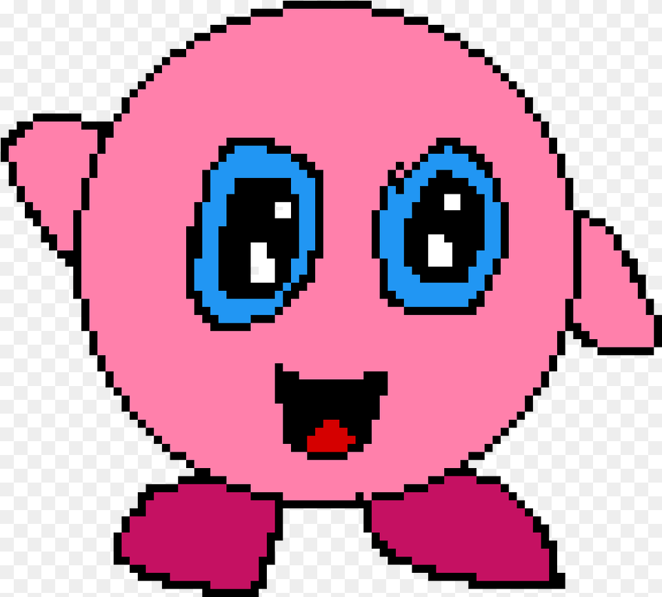 Pixilart Kirby By Thomasfan07 Cartoon, Baby, Person, Plush, Toy Free Png Download