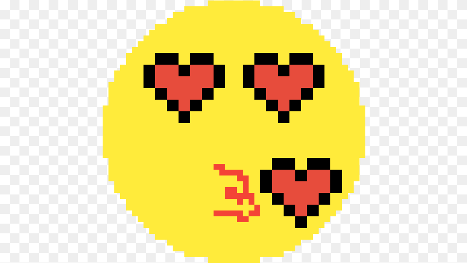 Pixilart Kissy Emoji By Anonymous Smiley Free Png Download