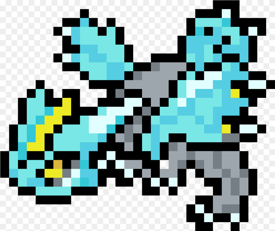 Pixilart Kyurem Pokemon Sprite Icon By Deviant Victoria, Pattern, Qr Code, Art Png