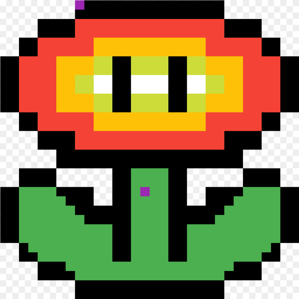 Pixilart Mario Flower By Anonymous Fire Flower Pixel Art, Electronics, Hardware, First Aid Png