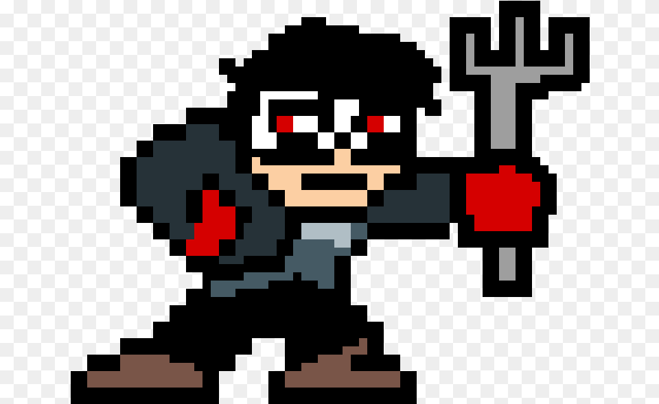 Pixilart Mega Man As Persona 5u0027s Joker By Anonymous Megaman Pixel Art, First Aid Free Png