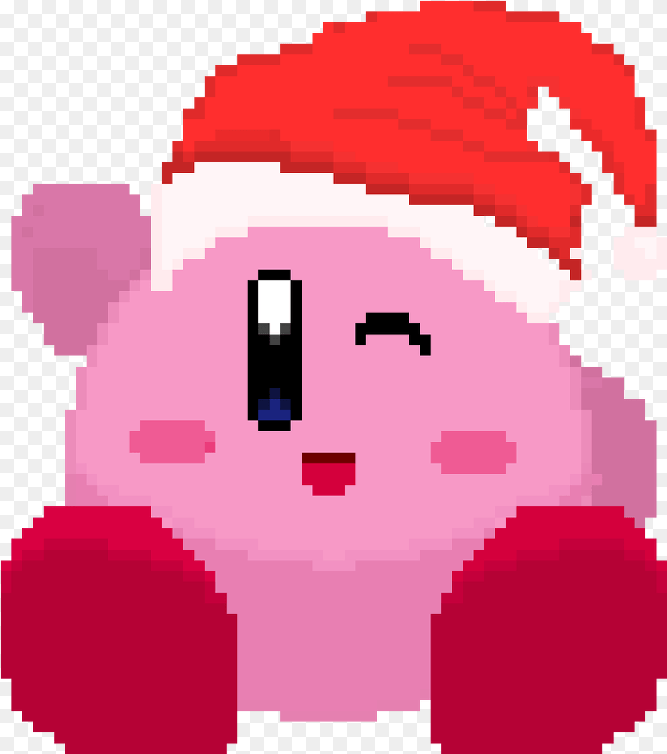 Pixilart Merry Christmas Kirby By Thouartart Mahatma Gandhi Temple, Dynamite, Weapon, Piggy Bank Free Png
