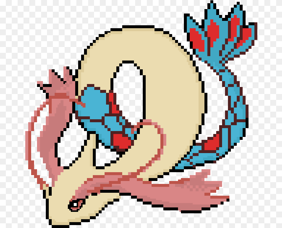 Pixilart Milotic By Thewhitetiger Lovely, Person Free Png