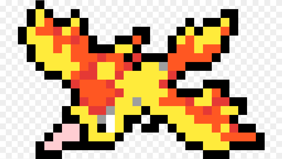 Pixilart Moltres Pokemon By Sealdijon Shiny Moltres Pixel Art, First Aid Free Transparent Png