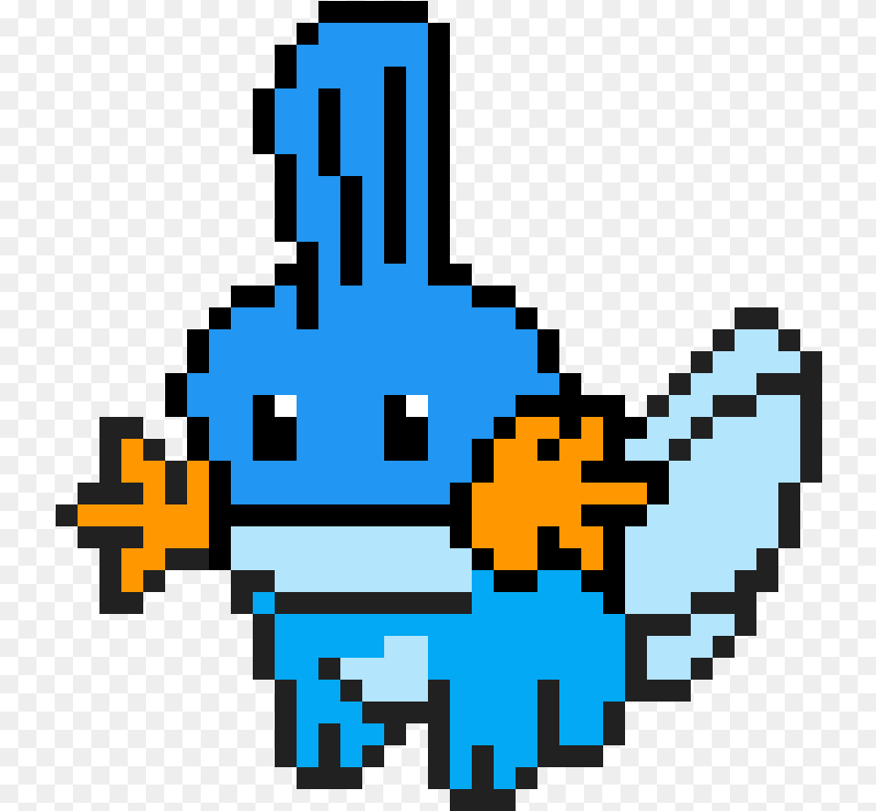 Pixilart Mudkip By Anonymous Pixel Art Pokemon Mudkip Free Transparent Png