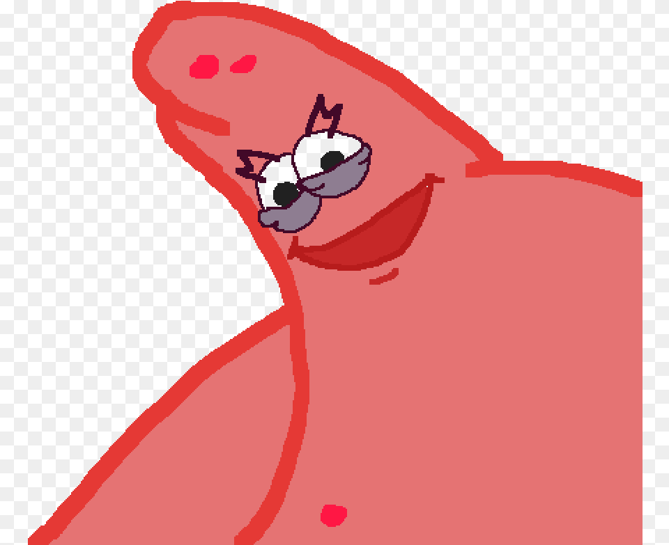 Pixilart Patrick Star By Queenfoxy Cartoon, Person Free Transparent Png