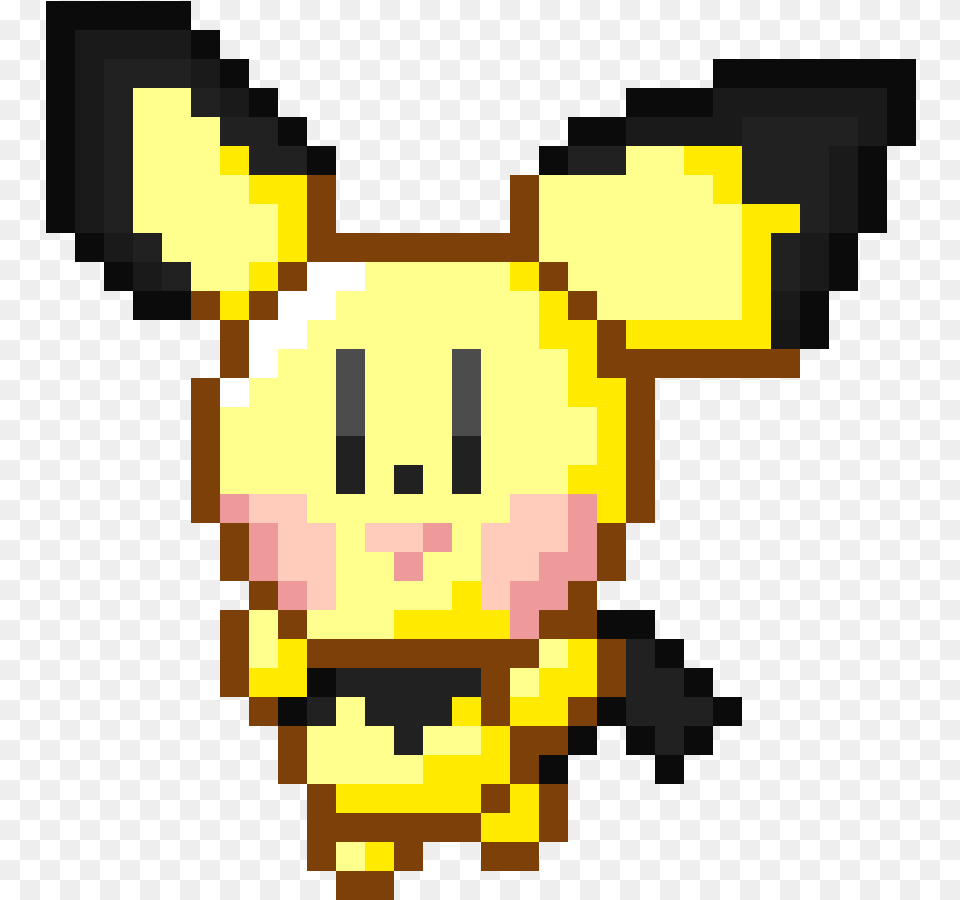 Pixilart Pichu Sprite By Chao220 Enchanted Minecraft Golden Apple, Piggy Bank Free Transparent Png