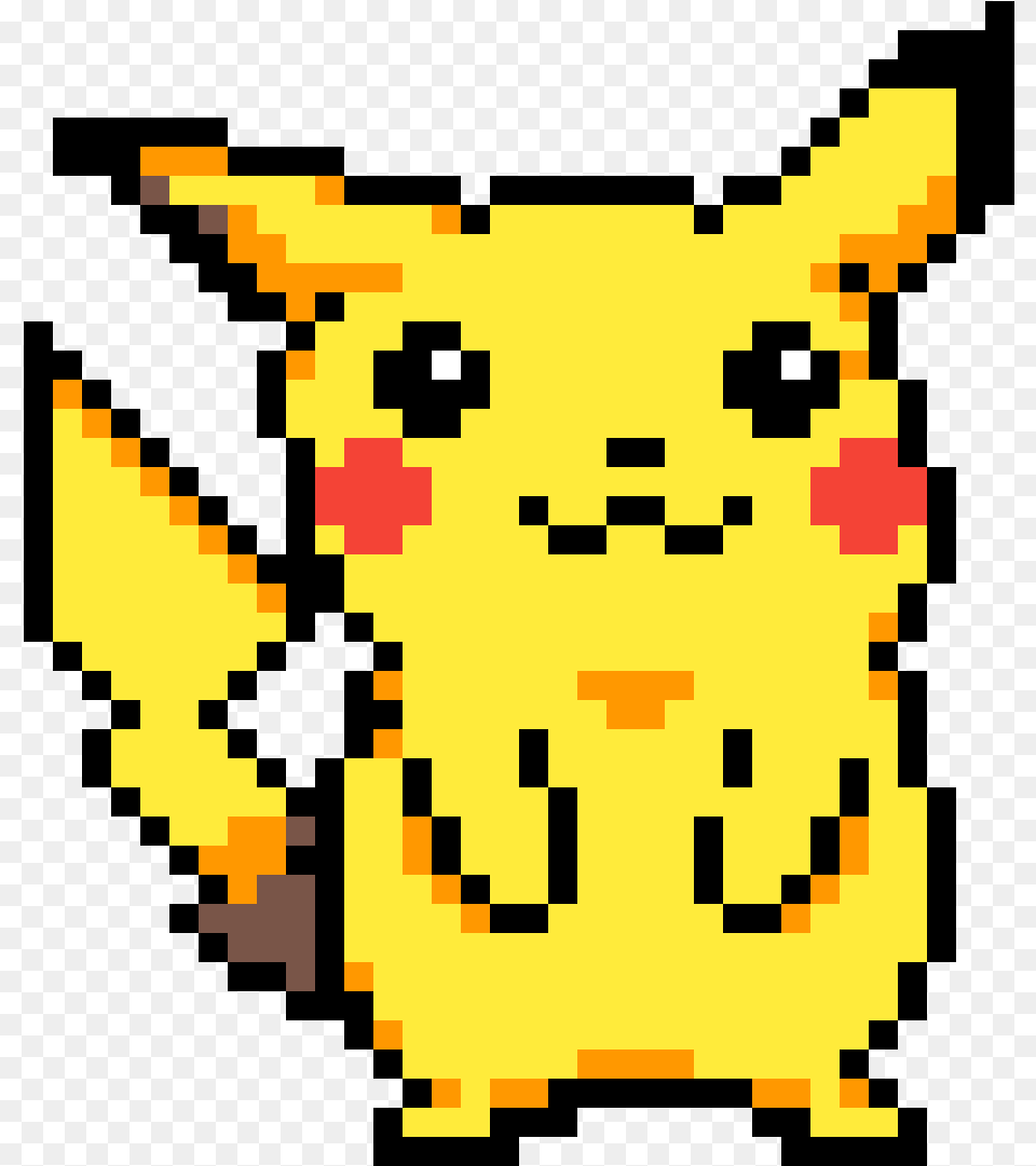 Pixilart Pikachu Pokemon Pixel Art By Aslestrikeavi Pikachu Em Pixel Art, Electronics, Hardware, Animal Free Png Download