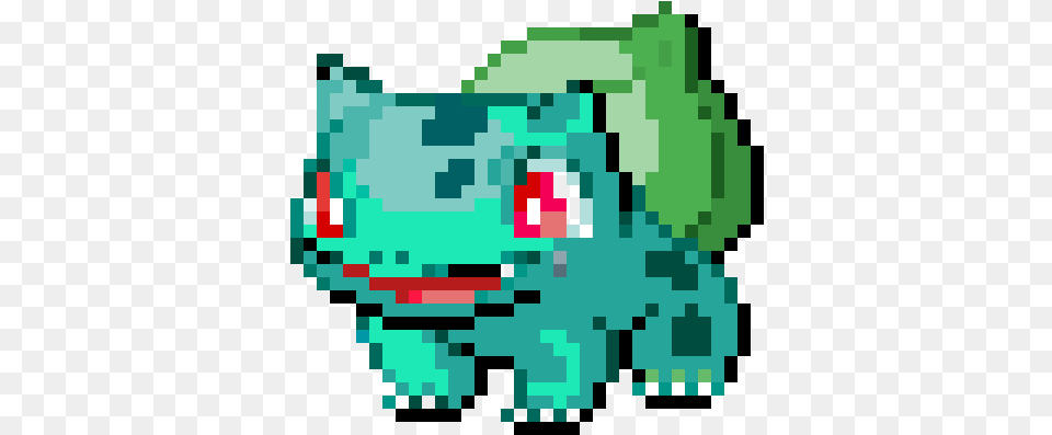 Pixilart Pixel Art Pokemon Bulbasaur By Anonymous Cartoon, Qr Code Png