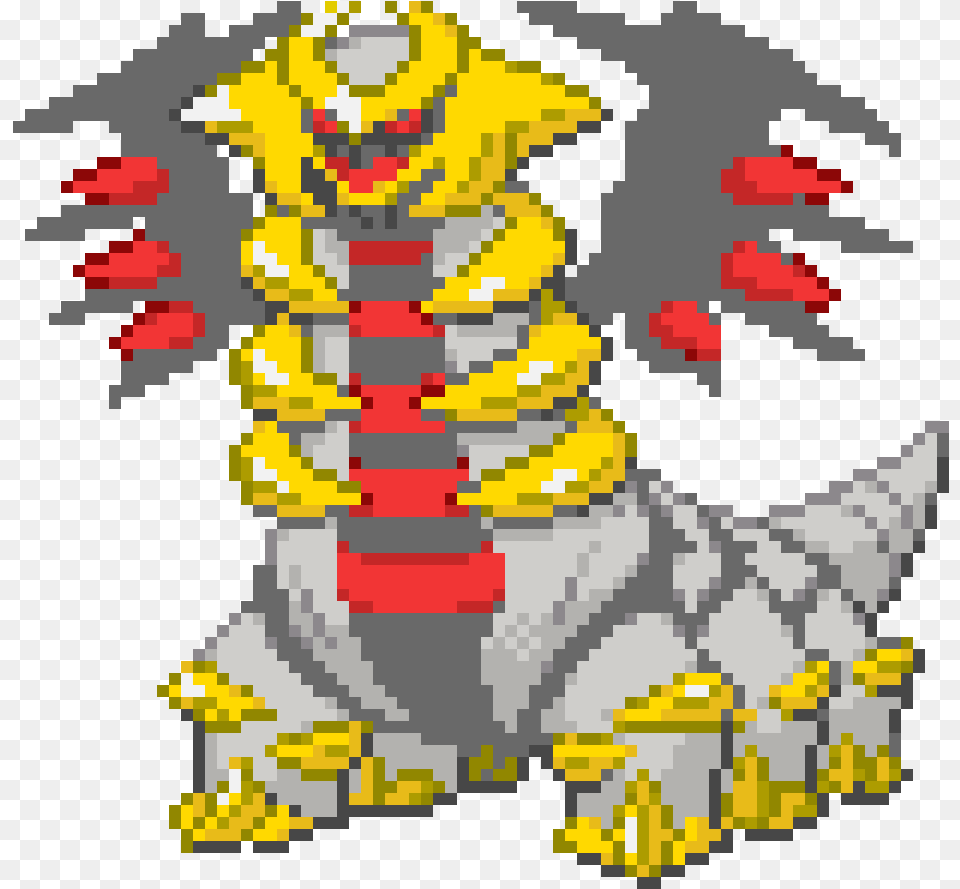 Pixilart Pixel Art Pokemon Giratina, Electronics, Hardware Free Png