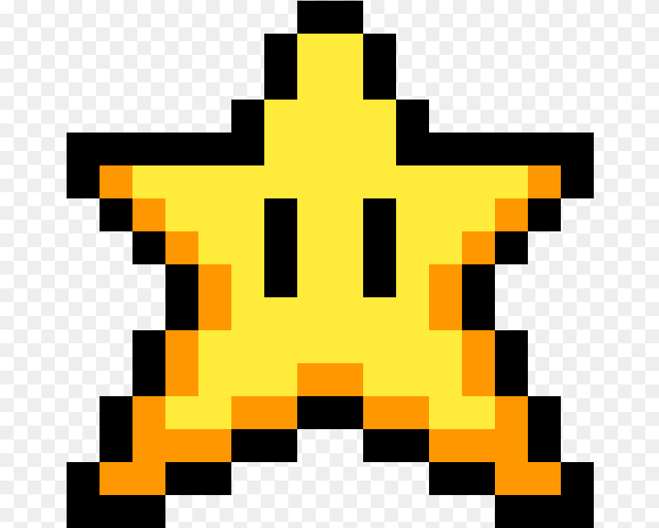 Pixilart Pixel Mario Star, Star Symbol, Symbol, First Aid Png Image
