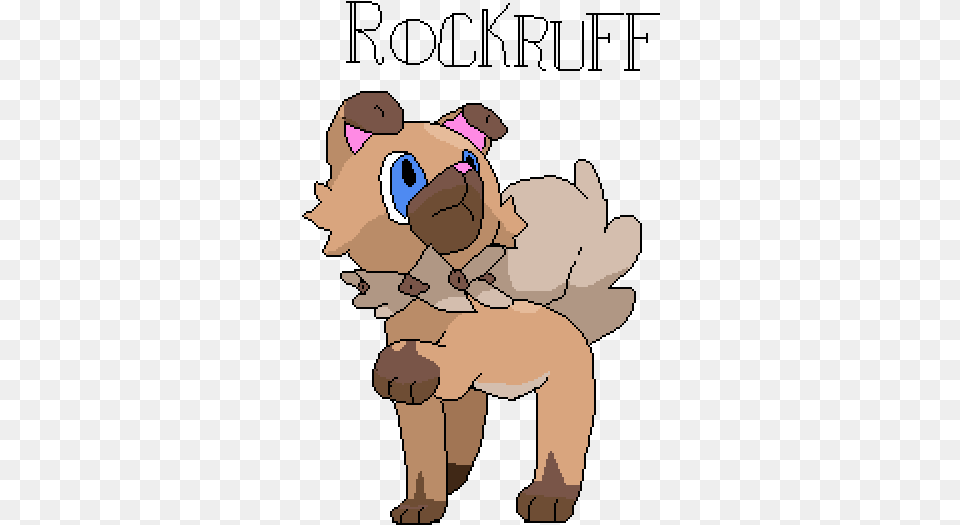 Pixilart Pokemon Sun And Moon Rockruff By Redfox Paw, Baby, Person, Face, Head Png Image