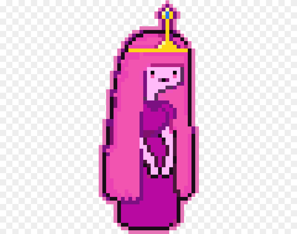 Pixilart Princess Bubblegum By Rainv Illustration, Purple, Bag, Qr Code Png Image