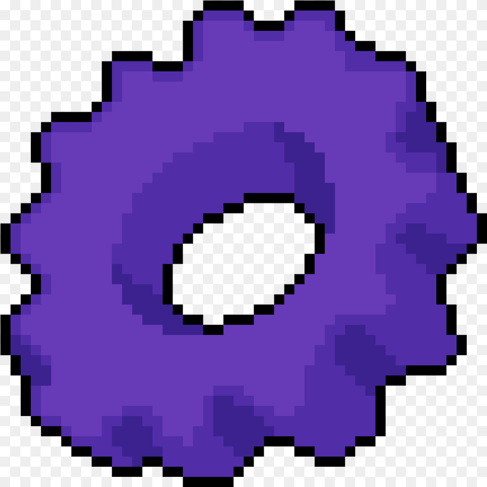 Pixilart Purple Cog By Dwastelander Pixel Art Gradient, Machine Free Png