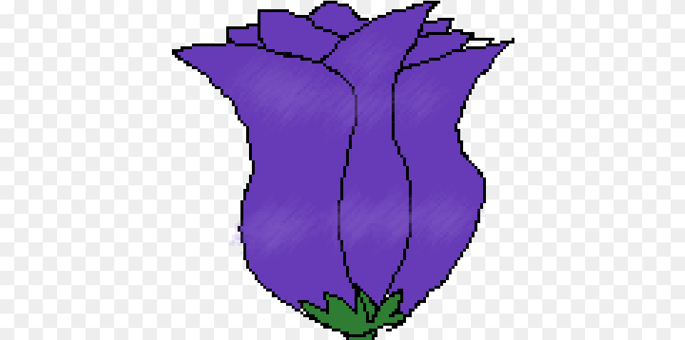 Pixilart Purple Rose By Animeme1 Flower, Plant, Pottery, Jar, Petal Free Png Download