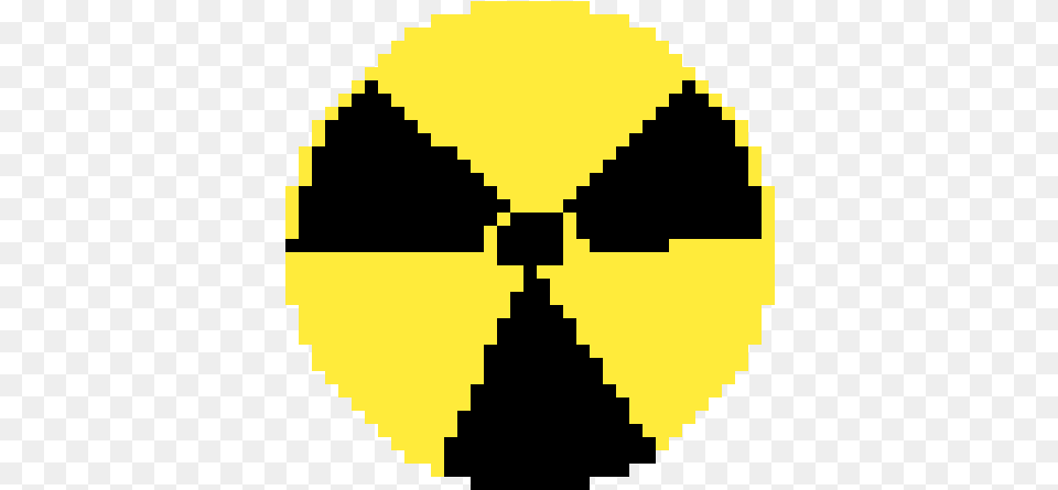 Pixilart Radioactive Symbol By Blueracergirl Circle, Accessories, Formal Wear, Tie Free Png Download