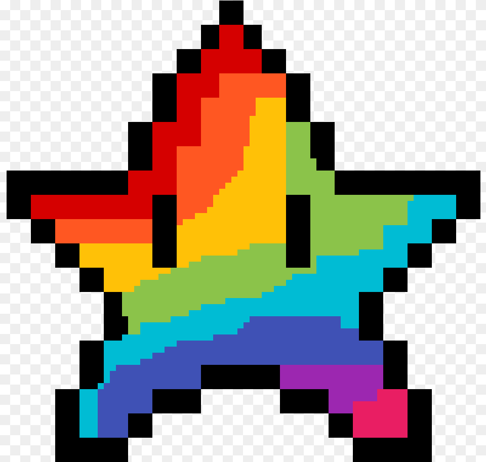 Pixilart Rainbow Mario Star, First Aid, Lighting, Star Symbol, Symbol Png Image