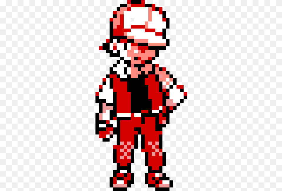 Pixilart Red Pokemon Trainer Sprite, First Aid Free Transparent Png