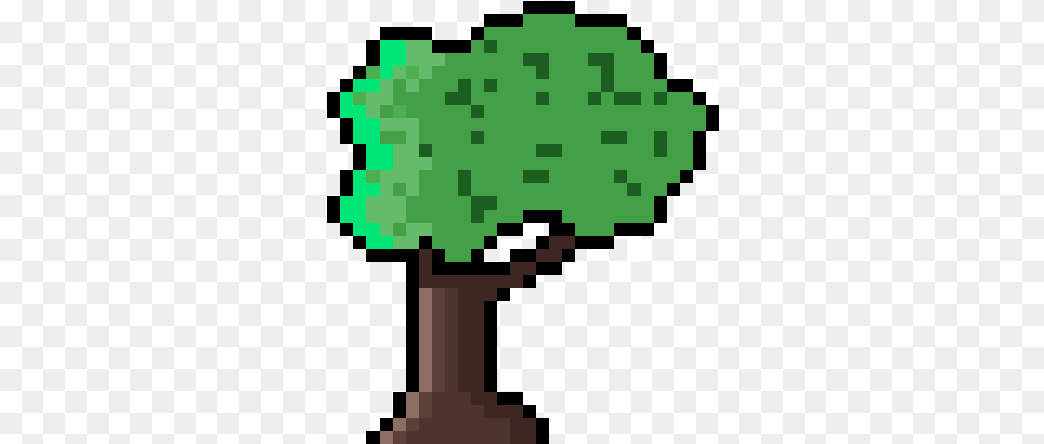 Pixilart Simple Tree By Crimsonvictim Illustration, Green, Oak, Plant, Potted Plant Png Image