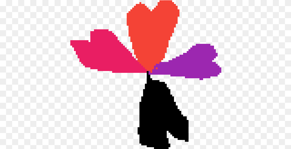 Pixilart Sims Plumbob By Cyo Heart, Flower, Petal, Plant, Purple Png Image