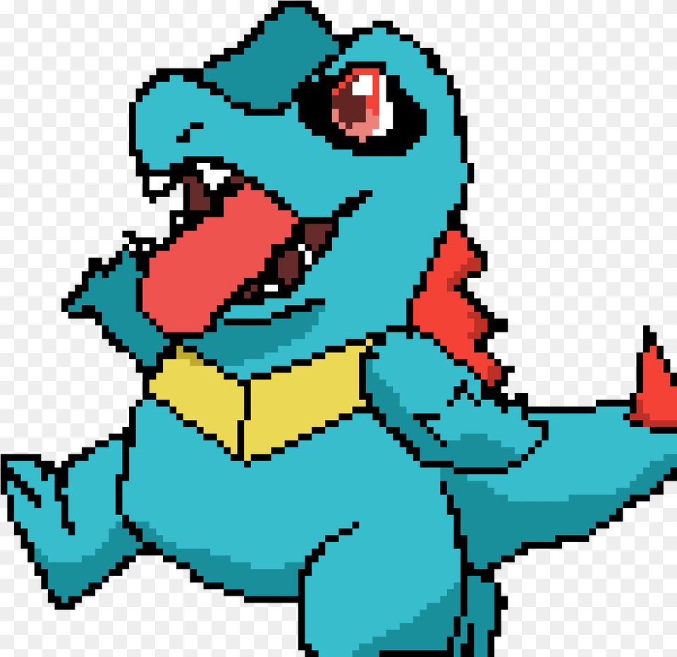 Pixilart Totodile By Naomiwingdraws Clip Art, Baby, Person, Face, Head Png Image