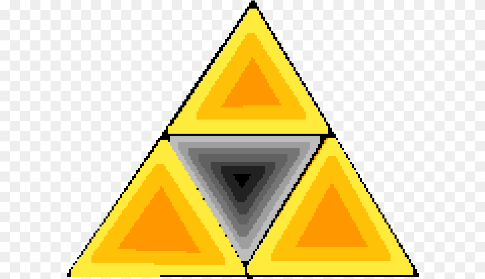 Pixilart Triforce By Zombieface76 Triangle Png