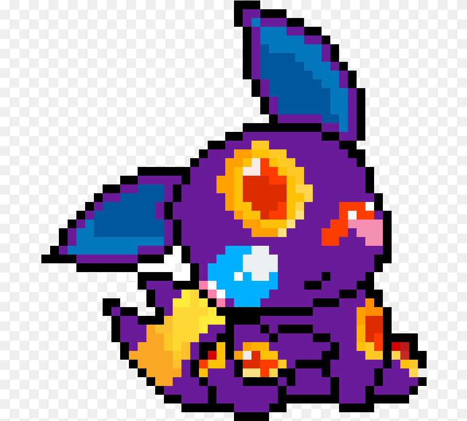 Pixilart Umbreon Espeon By Nivioarts Pokemon Pixel Art, Graphics, Purple Free Transparent Png