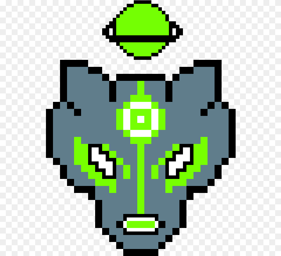 Pixilart Wolf Green Lantern By Anonymous Pokemon Pikachu Pixel Art, Electronics, First Aid, Hardware Png