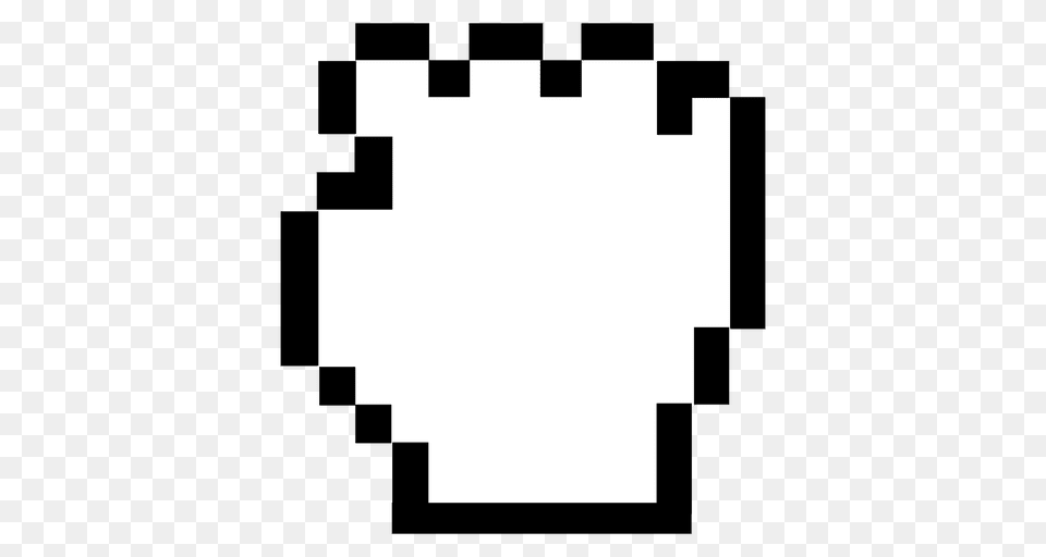 Pixilated Hand Mouse Cursor Free Png