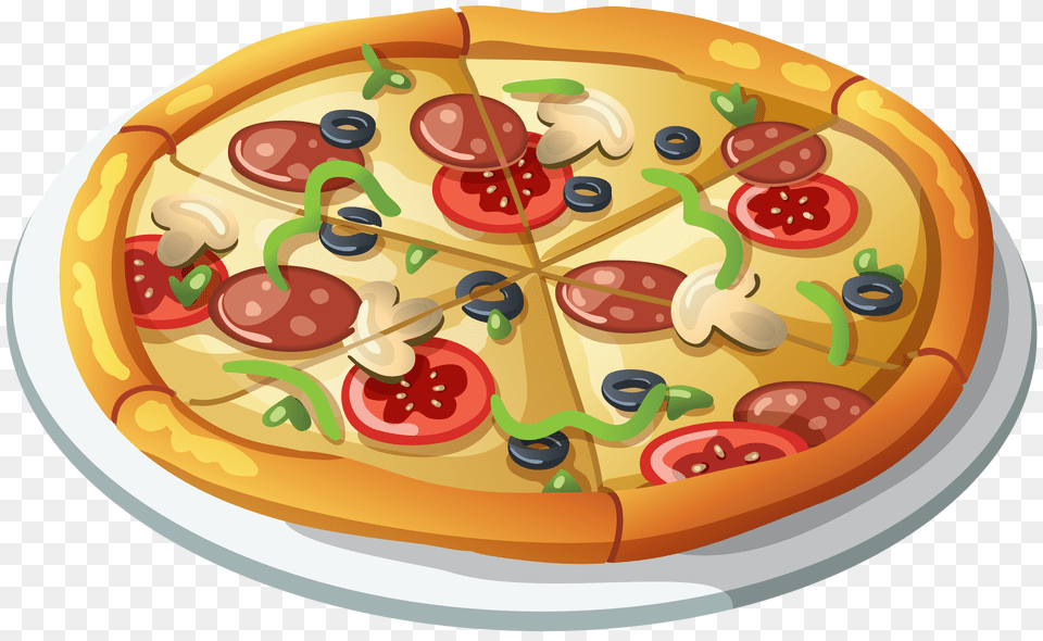 Pizza, Food, Birthday Cake, Cake, Cream Free Png Download