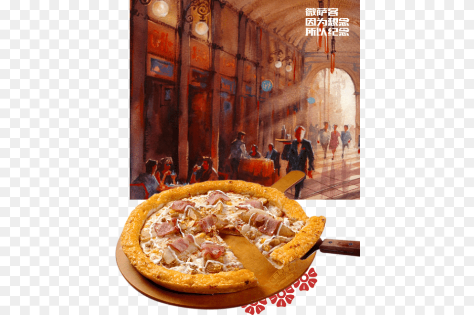 Pizza, Advertisement, Food, Person Png