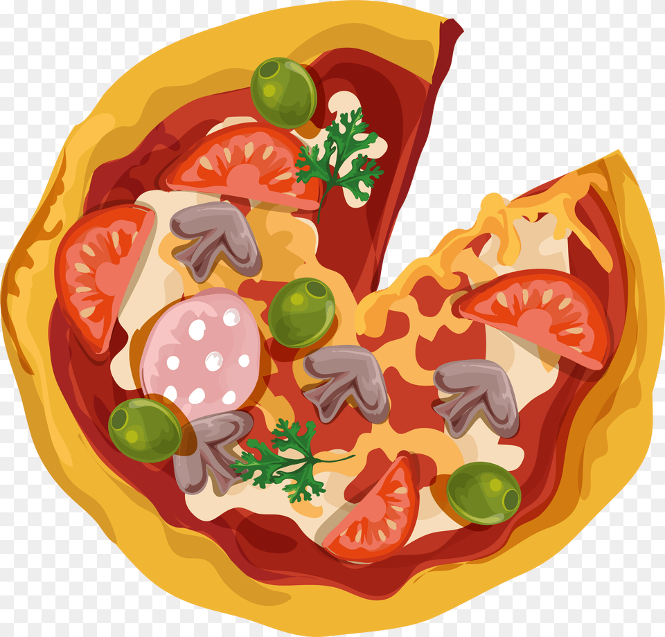 Pizza, Food, Ketchup Png Image
