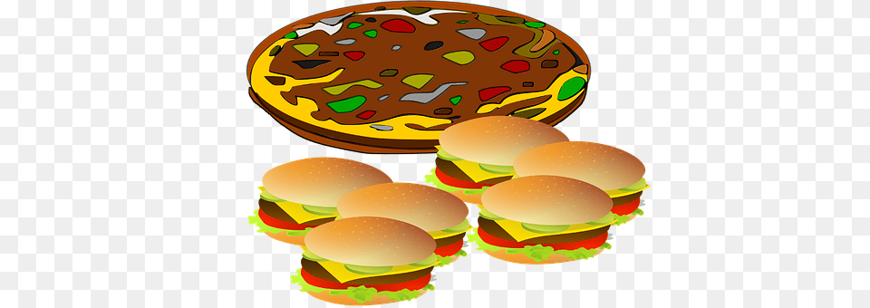 Pizza Burger, Food, Disk Free Png Download