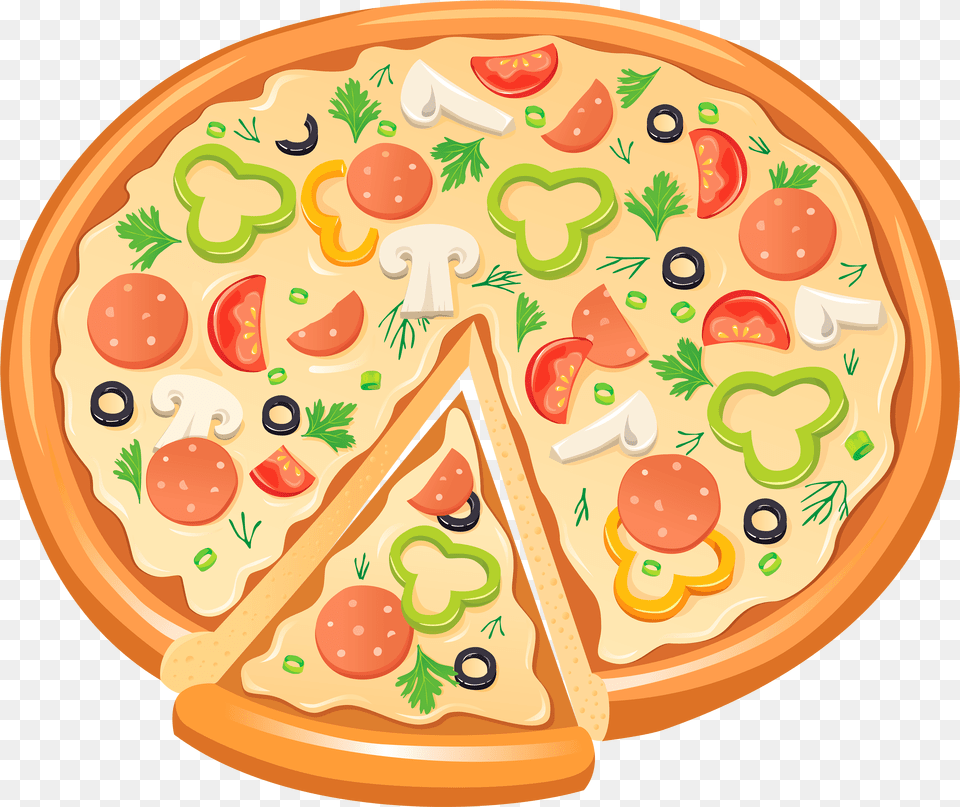 Pizza Bagel Delicatessen Clip Art Pizza Cliparts, Food, Birthday Cake, Cake, Cream Free Transparent Png