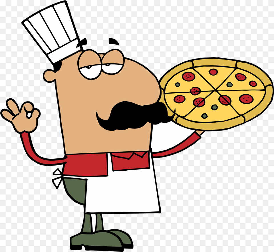 Pizza Cheese Clipart Clip Art On Transparent Pizza Man Clipart, Baby, Person, Face, Head Free Png