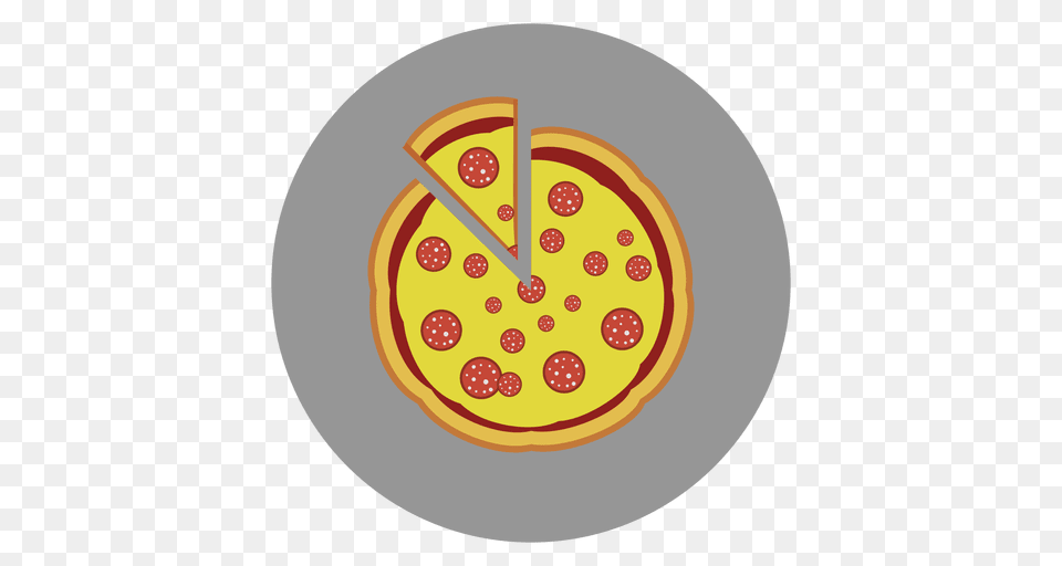 Pizza Circle Icon, Food, Meal Png Image