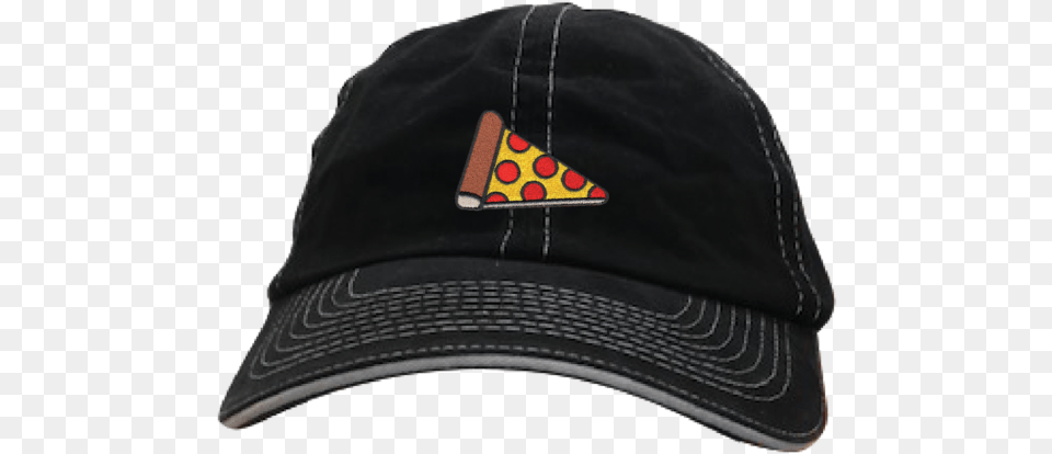 Pizza City Usa Black Hat With Pizza Emoji Pizza Hat, Baseball Cap, Cap, Clothing Free Png Download