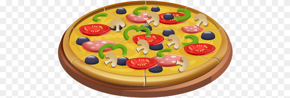 Pizza Clip Art Image Clip Art Of Pizza, Birthday Cake, Cake, Cream, Dessert Free Png Download