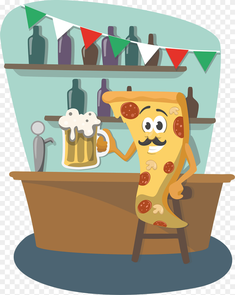 Pizza Clipart, Bathing, Tub, Furniture, Table Free Png Download