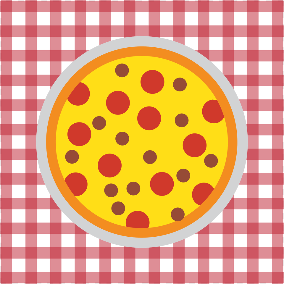 Pizza Clipart, Tablecloth, Pattern Png