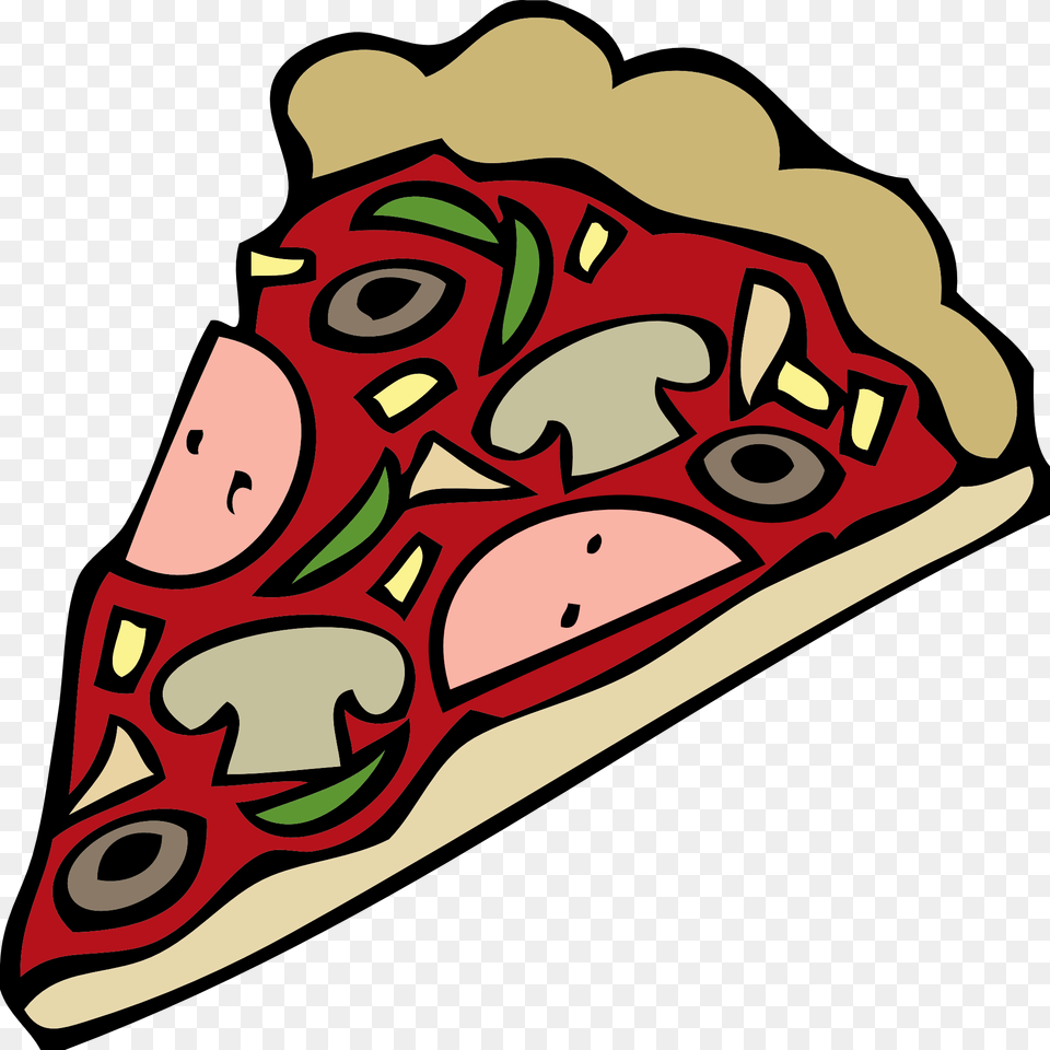 Pizza Clipart Background Cartoon Pizza Background, Food, Meal, Dish, Dynamite Png