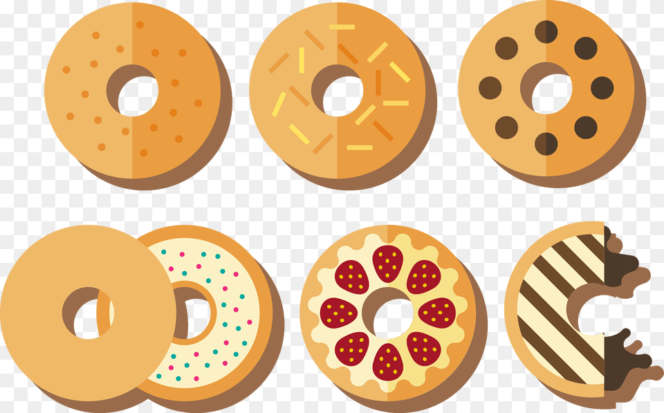 Pizza Clipart Bagels Transparent Background Bagel Clipart, Food, Sweets, Bread, Donut Png