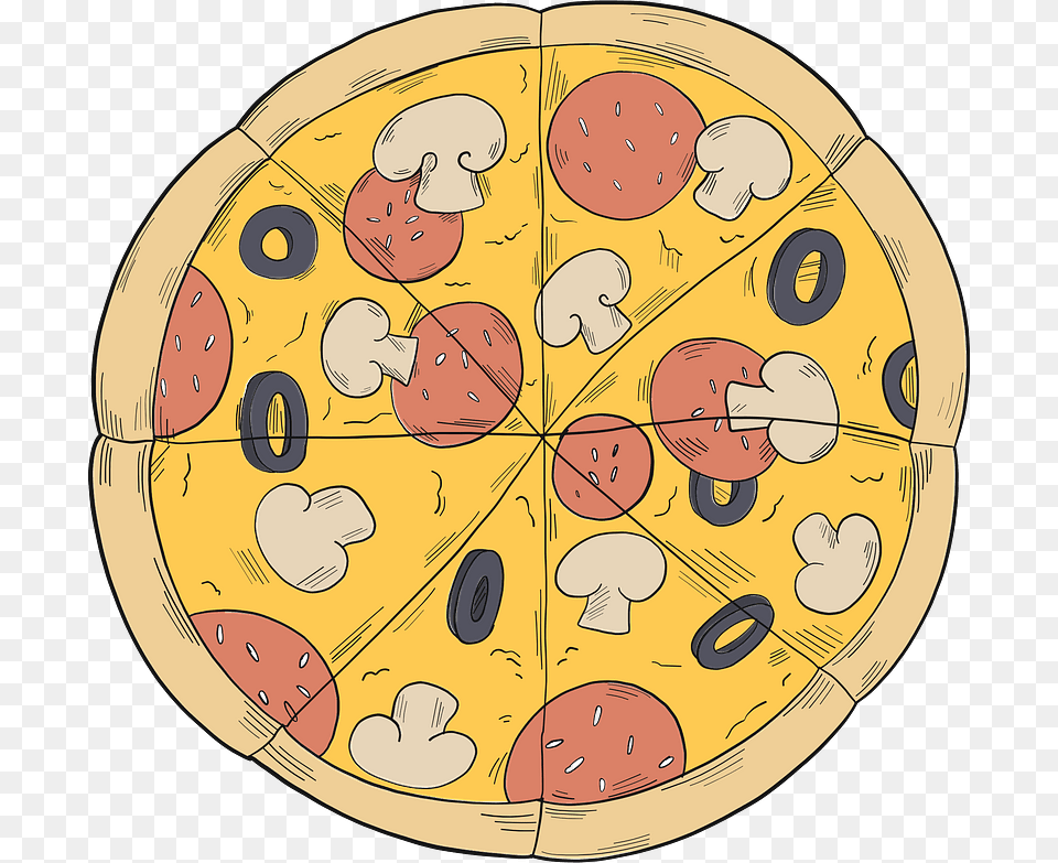 Pizza Clipart Circle, Food, Baby, Person, Face Free Transparent Png