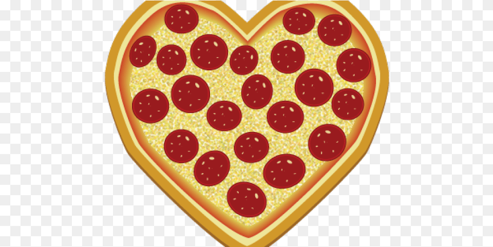 Pizza Clipart Heart Shape Clipart Heart Shaped Pizza, Disk, Food, Sweets Free Png Download