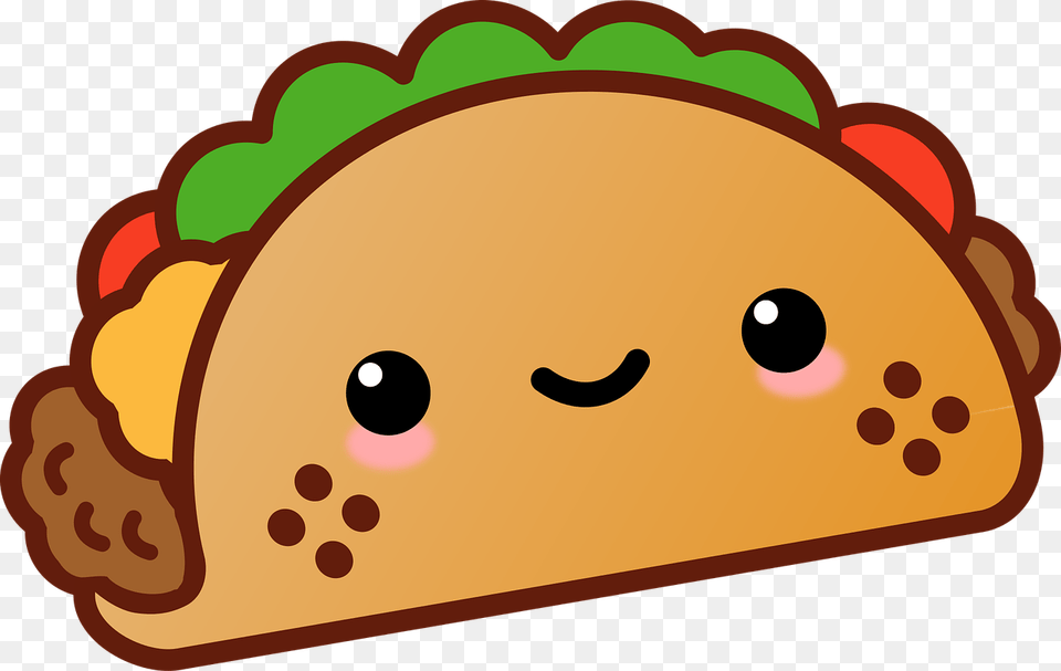 Pizza Clipart Kawaii Taco Cute Taco, Food Png