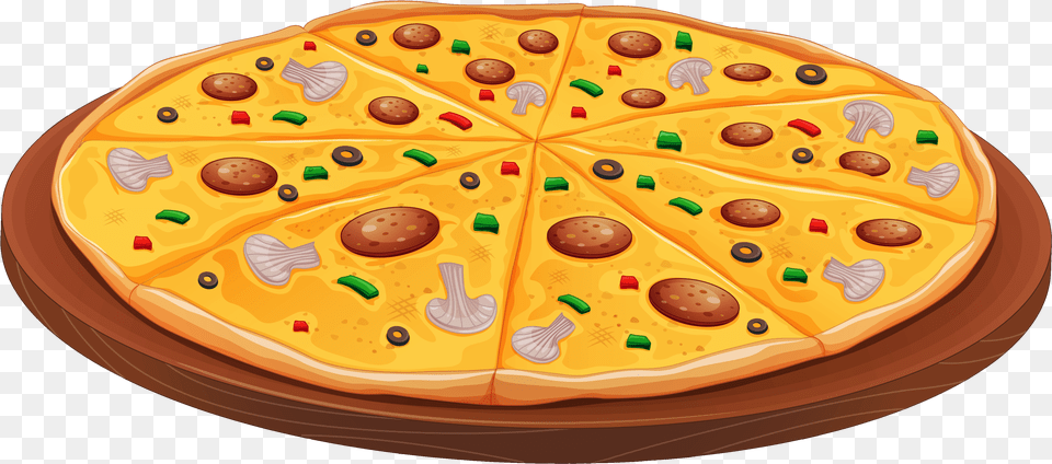 Pizza Clipart Transparent Pizza Clipart, Food, Birthday Cake, Cake, Cream Free Png Download