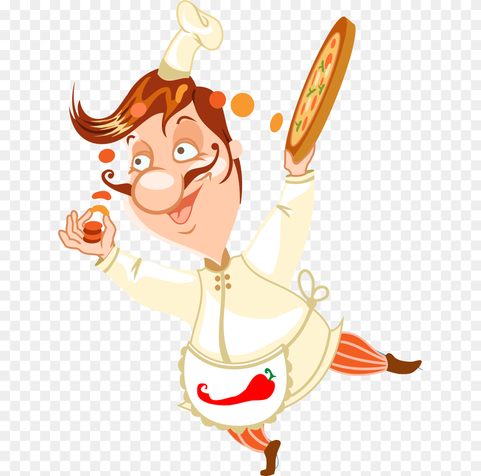 Pizza Cook Chef European Cuisine Chef, Baby, Person, Face, Head Free Transparent Png