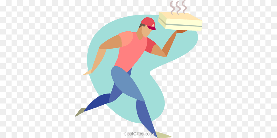 Pizza Delivery Man Royalty Free Vector Clip Art Illustration, Person, People, Water Sports, Water Png